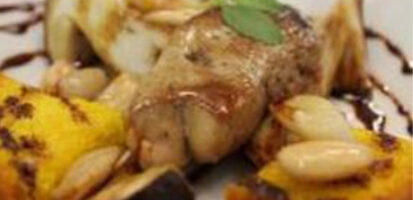 Scaloppa di foie gras e fichi caramellati