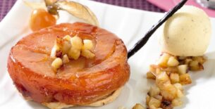 Tarte Tatin con gelato