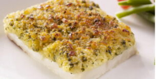 Porzione di pesce bianco alla Bordolese