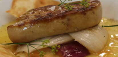 Scaloppa di foie gras e cipolla di Giarratana
