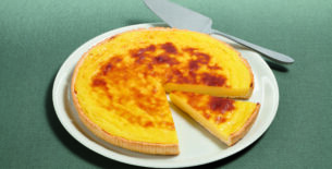 Torta alla crema cotta