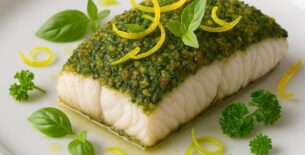Filetto di Ombrina in Crosta di Erbe e Agrumi