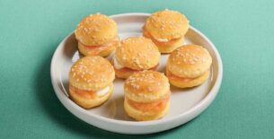 Mini burger salmone