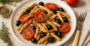 Insalata tiepida di pollo alla Provenzale