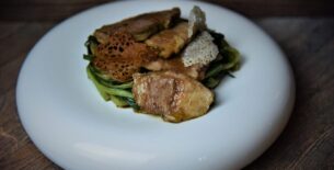 Cosciotto d’agnello con catalogna