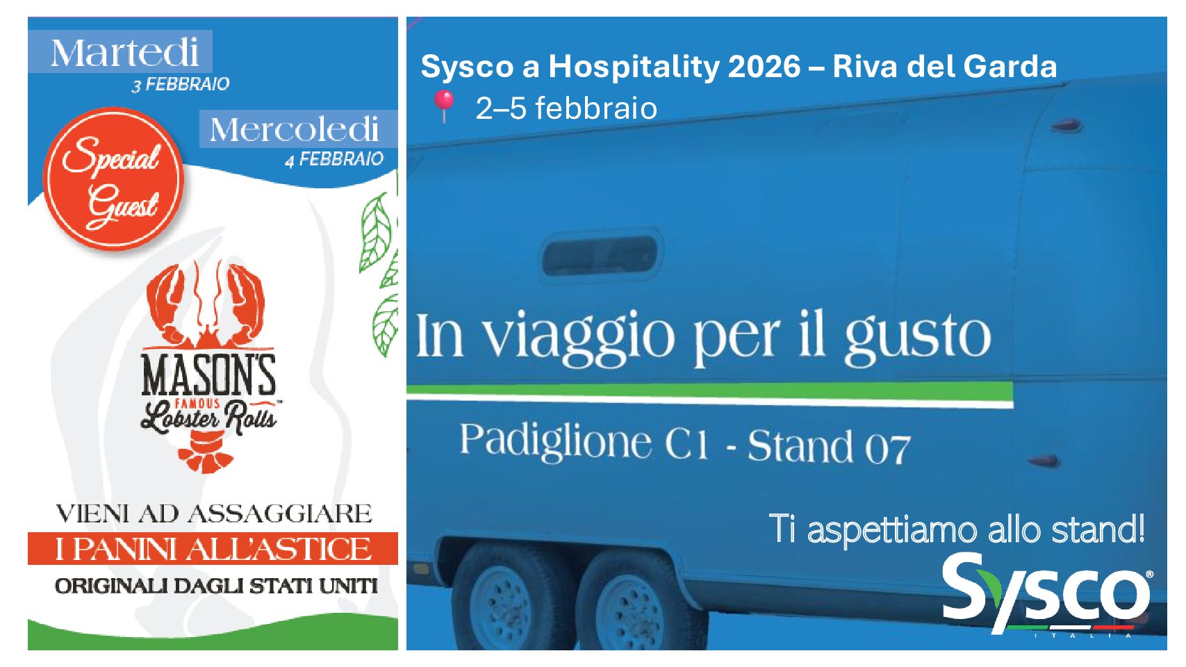 Scopri il nostro menù alla fiera Hospitality 2026