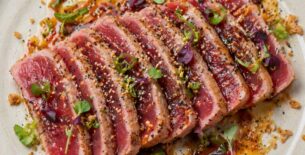 Carpaccio Fusion di Tataki di Tonno